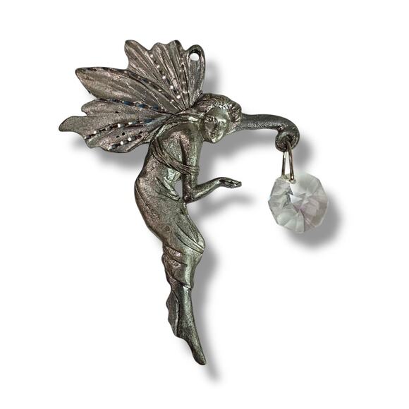 Spoontiques Pewter Ornament Suncatcher Prism Fairy 3" - Picture 1 of 5